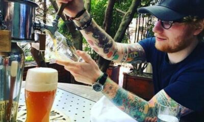 Ed Sheeran toci pivo