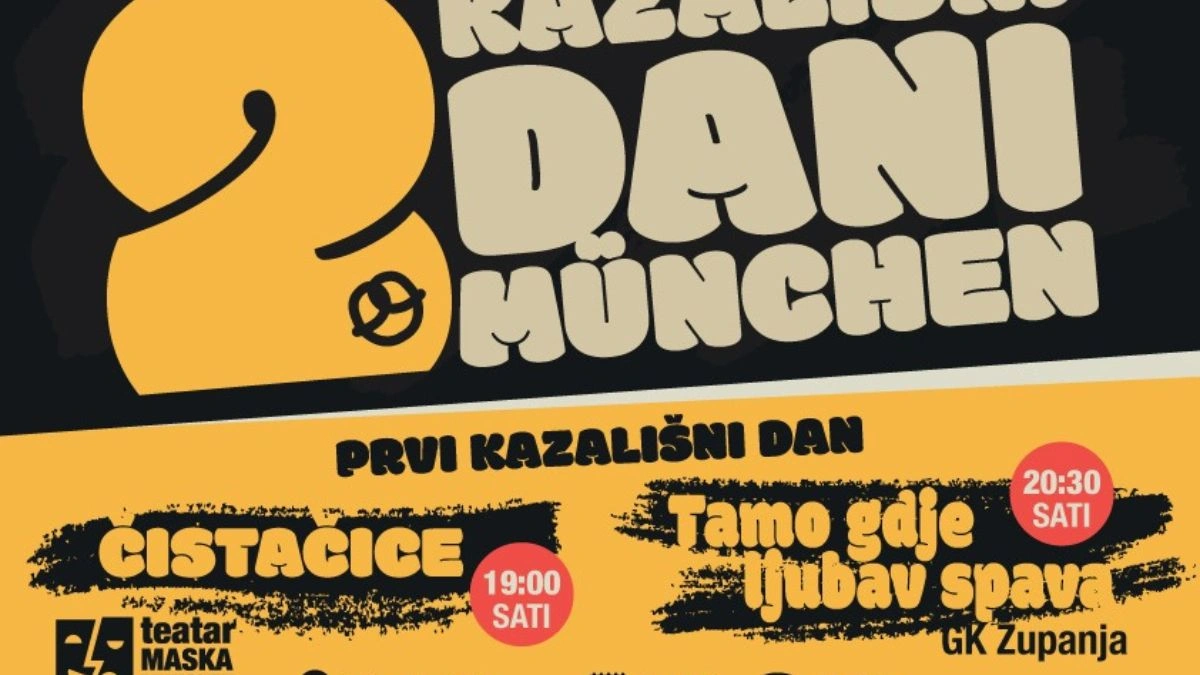 Plakat 2. kazališni dani Munchen