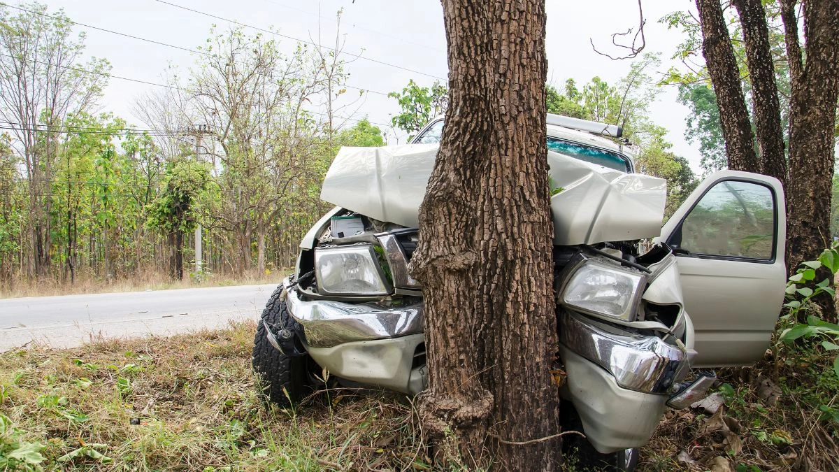 Automobil udario u drvo pored ceste