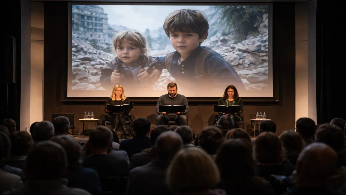 Glumačko čitanje u Münchenu o opsadi Sarajeva uz projekciju ratnih scena