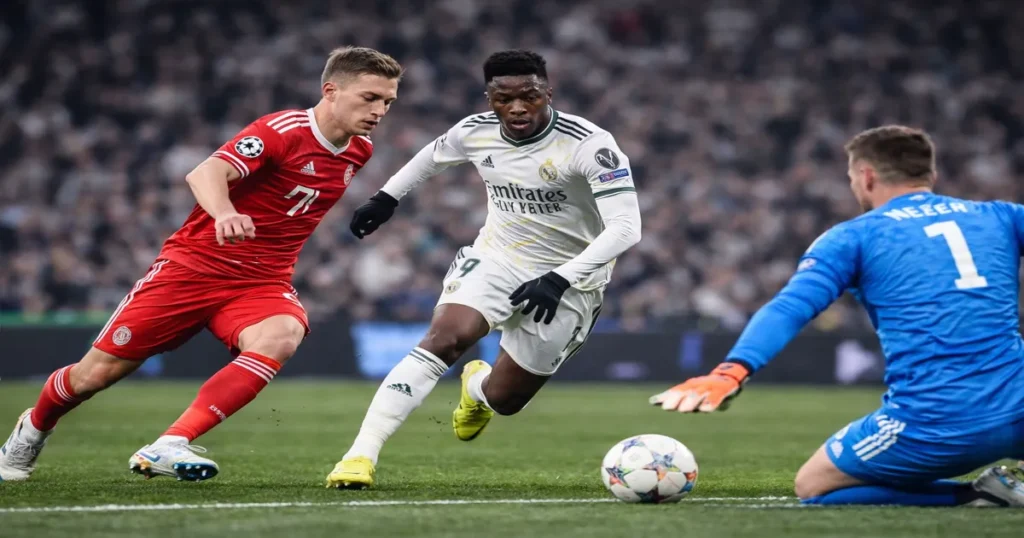 Bayern protiv Reala akcija pred golom u Ligi prvaka