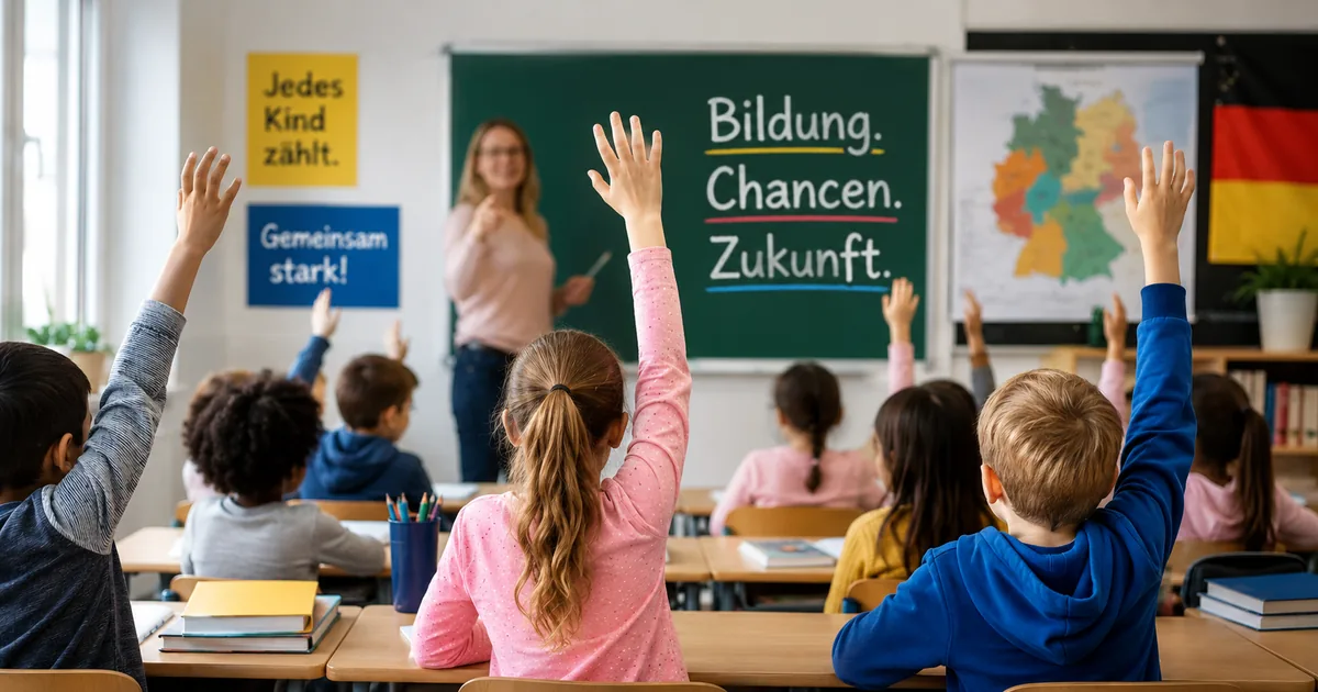 Učenici tijekom nastave u njemačkoj osnovnoj školi.