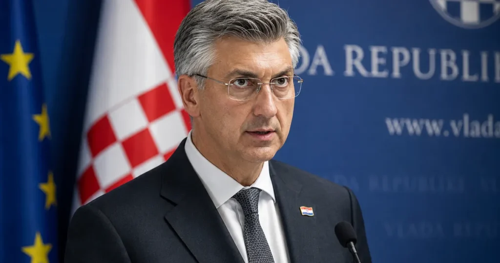 Predsjednik Vlade Andrej Plenković na konstituirajućoj sjednici Savjeta mladih Hrvata izvan Hrvatske.