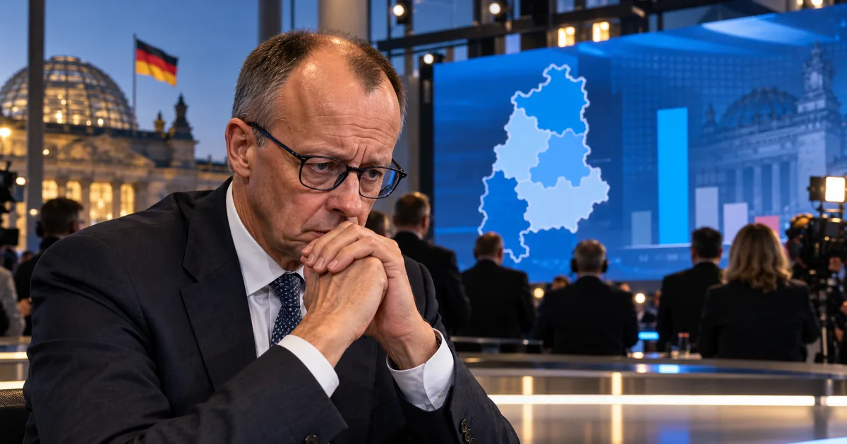 Friedrich Merz u izbornoj noći nakon snažne pobjede AfD-a u Saskoj-Anhaltu