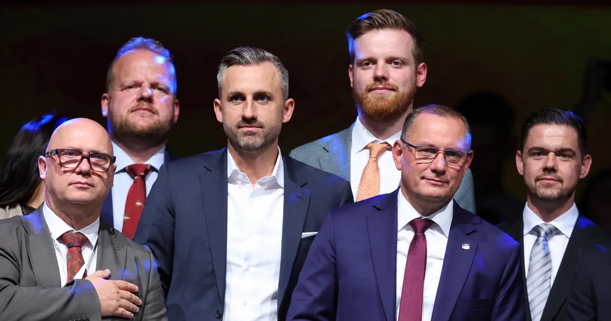 Političari AfD-a na stranačkom skupu nakon izbora u Saskoj-Anhaltu